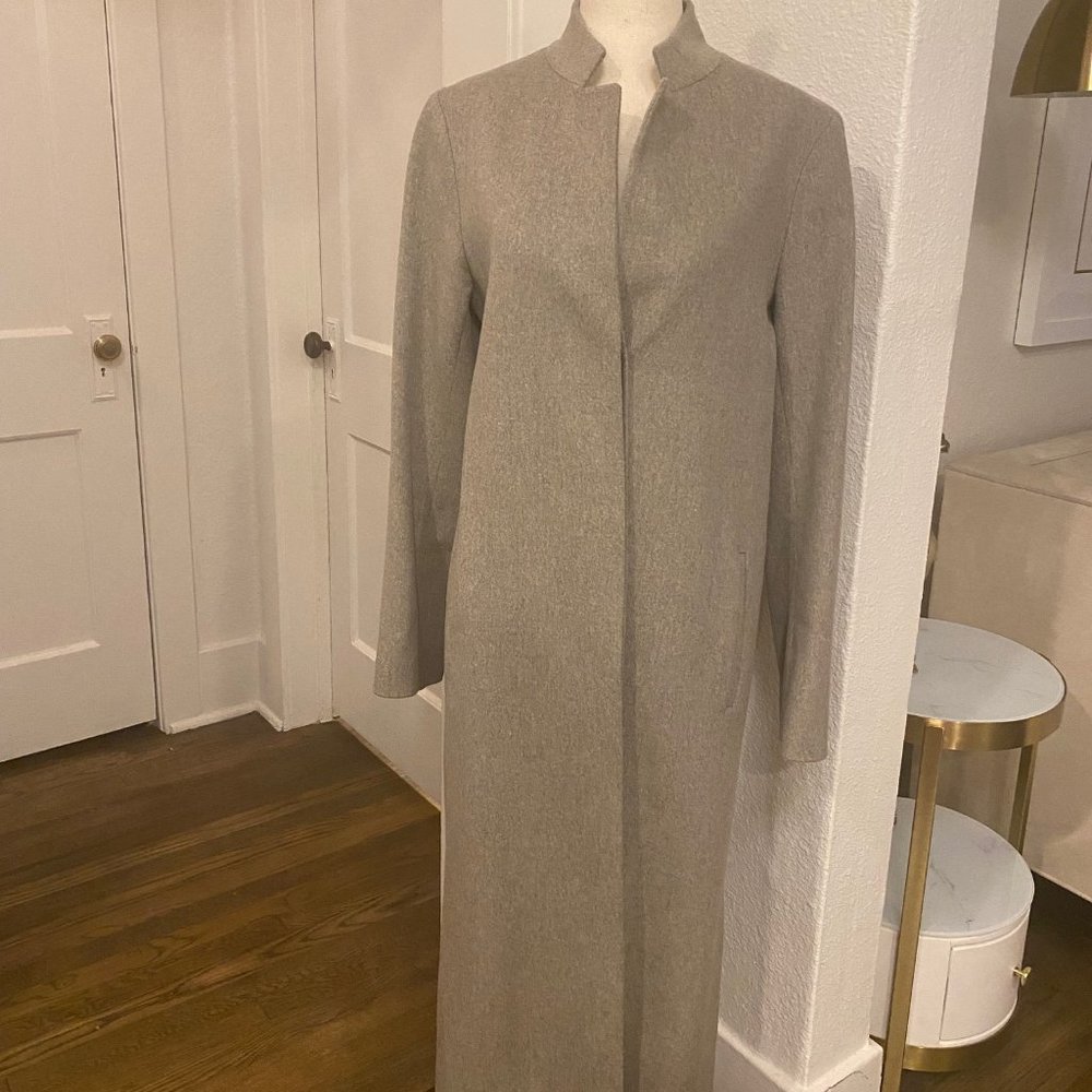 FLEURETTE long, fine wool coat